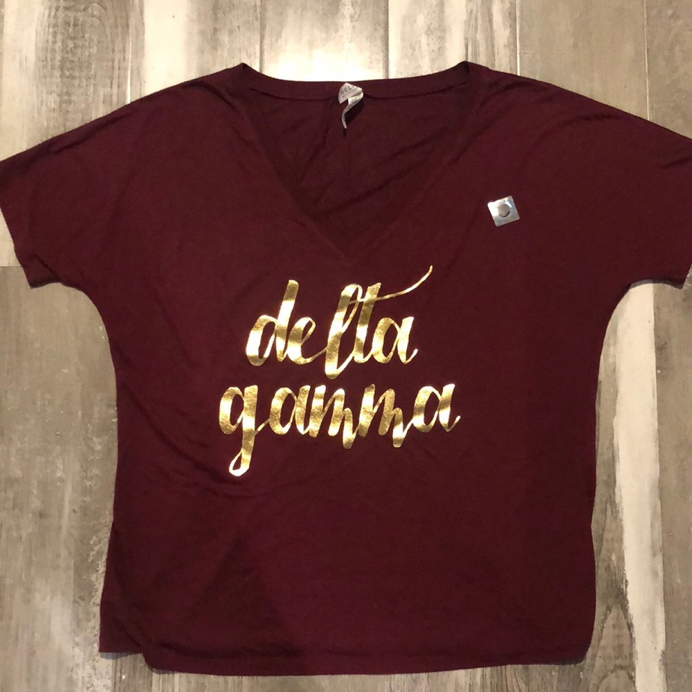 Delta Gamma Gold Foil Tee ⚓️🤩
